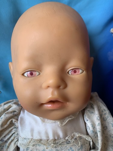 Vintage creepy pink eyed vinyl - vintage,